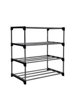 PHILOSHOP 4 Layer book shelf, Collapsible Book rack for Toy & Cloth (Multicolor)
