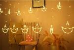 ELITEHOME Diya Shape Led Light, Rice light for Home Decoration, Diwali Decor 125 Bulb String Light