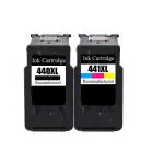 TRENDVISION PG-440XL & CL-441XL Combo Ink Cartridge for Printers PIXMA MX454, MG2240, MG4140, MG3240, MX374, MG3540, MG3140, MX514, MG2140, MG3640 (Works in Dubai, Saudi Arabia, Oman, Muscat)