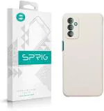 Sprig Liquid Silicone White Back Cover For Samsung F23 5G, Samsung Galaxy F23 5G, Galaxy F23 5G, Samsung F23 5G, F23 5G