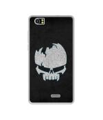 Casotec Skull DesignPrinted Silicon Soft TPU Back Case Cover for Lava V2s