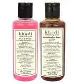 Khadi Herbal Combo Of Rose Honey & Sandalwood & Honey Body wash Pack Of 2 (420 ML)
