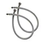 THOISEWELT Wash Basin Mixer Faucet Tap Hot & Cold Water Supply Connection Pipe Mixer Legg (1 Set)