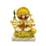 DECOR CULTURE Soft Marble Panch Mukhi Hanuman Ji Murti for Home Temple // Gift Purpose Idol (Size : 14x13x7 Cms) - White.