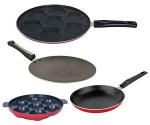 Nirlon 4 pcs of Scratch Resistance Non-stick Aluminium Kitchenware Cooking Utensil Combo Set