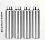 STEEPLE VISAXMI Stainless Steel Water Bottle 1000 ml (Pack of 4)