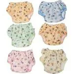 Chinmay Kids Multicolor Baby Premium Cloth Diaper Pants Washable Reusable (0 M+ ) Set of 6