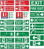 GLOBELite Fire Safety Signs Autoglow PVC Aluminium