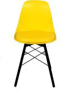 Sitwell Yellow Cafe Stool with Metal Stand