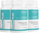 VOGUE Pharmaceuticals Pvt. Ltd. Vogue wellness Allure Plus Tablet L Glutathione with Vitamin C for Glowing Skin, Radiant Skin, Anti aging Supliment, Reduce pigmentation & glowing skin medicine tablet 90 Pcs.