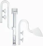 Vayinato Aquarium Fish Tank Cannister Filter Glass Inlet Pipe With Surface Skimmer And Outlet Lily