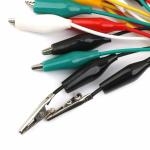 Rudr Imported 50 cm Double Ended Crocodile Clips Cable Alligator Wire Testing 10 Pieces