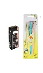 AVARS 2 in 1 Eye Makeup Eyebrow, Gel Eyeliner and Eyebrow Cutter