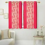 Home Edge Pink kolaveri 5ft Window curtain pack of 2