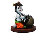 MOTAKA Polyester Lord Baby Krishna Makhan Chor Idol