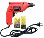 Cheston 10mm, 400 W Powerful Drill Machine with 5 Wall and 13 HSS Bits - Screwdriver Reverse Forward Rotation with Variable Speed for Wall, Metal, Wood Drilling (5 Wall and 13 HSS BITS Included)