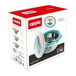 CREDLY Stainless Steel + Plastic Casserole Hot Box With Lid, Set of 1, 1700 ml, Multicolour