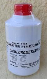 DICHLOROMETHANE LR - 250ml (MDC, Methylene Dichloride)