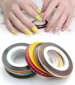 Looks United 30 X Random Color Nail Art Striping Rolls Tape Nail Sticker Nail Tip Decoration (Pack Of 30)