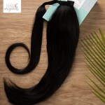 Hair Originals Human Hair extensions-Pony Tail - Jet Black, 26
