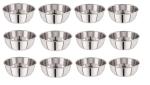 NEELAM Stainless Steel 7 22G Prem Vati, 400 ml, Set of 12 Stainless Steel Vegetable Bowl (Silver, Pack of 12)