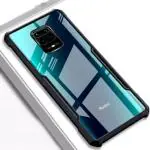 RUPELIK Redmi Note 9 Pro Max / Mi Note 9 Pro / Poco M2 Pro (Eagle) Shock Proof Clear Protective Hybrid TPU & PC Transparent Back Crystal Clear Eagle Case Cover for Redmi Note 9 Pro Max (Black/Transparent)