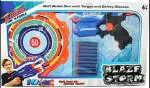 Braintastic Blaze Storm Toy with 1 X-Hero Gun 1 Target Board 10 Soft Safe Foam Bullets for Kids