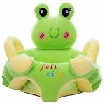 Kids wonders Baby Training Support Seat | Comfortable Soft Cushion Sofa Seat (Green Frog) - 30 cm (Green)