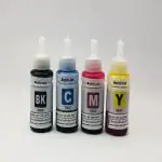 ZOKIO Ink for Epson L100 L110 L130 L200 L210 L220 L230 L350 L355 L365 L380 L385 L1300 Black + Tri Color Combo Pack Ink Bottle