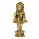 Kalarambh Brass Brahma God Idol For Home Office Handicraft Art - 1.9 x 1.2 x 4 Inch (L x W x H)