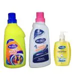 We Shine Combo Pack Liquid Detergent And Whitener Bleach for white Clothes