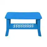 Wow Craft Plastic Center /Coffee Table (Tea POY Table) for Living Room, Office & Garden (Blue)