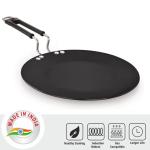 RBGIIT Hard Anozied Roti Paratha Phulka Tawa, 27.5 cm Diameter with Riveted Sturdy Handle - 5.25 mm Thickness, RC-16