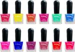 OUR Beauty Multicolor Quick Dry Gel Based Nail Polish Combo, 108 ml (Set Of 12)
