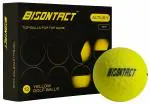 BISONTACT ALTIUS Y Golf Balls 12 Pack - Dozen High Visibility Matte Yellow Golf Balls with Streamlined 408 Dimple Design