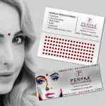 PERPAA Kumkum Light Maroon Round Bindi Book for Ladies Forehead (Stick On) (7.5, Diameter 3mm, Light Maroon)