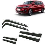 Kingsway Car Wind Deflectors Rain Guard Window Visor for Maruti Suzuki Ertiga 2022, 2023, 2024, 2025 Model, Car Door Visor with Chrome Lining Online India, Car Sun Shades