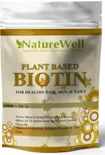 Naturewell Plant Biotin 10000 Mcg Powder For Hair Growth And Skin, 500 Gram
