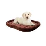 Dog Wala Velvet Mat Soft Fabric Beds For Dogs And Puppies ,Dark Brown