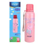 YOUP Stainless steel Pink color Peppa Pig kids water bottle OSCAR - 750 ml (Pink)