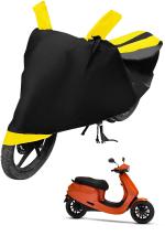Auto Hub Bike Cover for Ola S1 pro , Dustproof UV Protection water resistant Custom Fit Cover-(Black-Yellow )