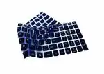 Saco Black/Clear Keyboard Protector Silicone Skin Cover for Lenovo G G50-80 Laptop