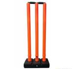 Wickets Cricket Stumps Plastic Stump Stand Wicket Stump Cricket Stump Full Size (700-800 g) Orange