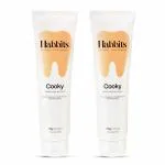 Habbits Toothpaste Cookie & Cream | Anti-Cavity Toothpaste | Prevents Cavities & Tooth Decay | Toothpaste for Improved Oral Health | Fluoride Free | Pack of 2 | 100g Each