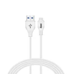 FOXIN MICRO USB CABLE FDC-ME025 2.0 MTR (WHITE) , Fast Charging, Compact & Portable.