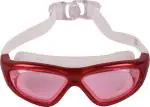 The Morning Play Red Silicon Swimming Goggles For Men