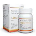 Herbalcure Research Institute Noni-Vite 30 Capsules - Ayurvedic Medicine for Immune Boost, Energy Lift, Heart Health, Youthful Lifestyle and Glowing Complexion