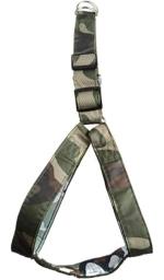 Dunk N Dogs Military Green Cotton Adjustable Harness And Leash For Medium Maxi And Large Breed Dog, Xxl