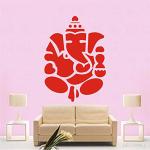 Decowall Multicolor Polyethylene Bhagwan Ganesh Plastic Reusable Stencil For Wall Painting Decor, 16 X 24 Inch