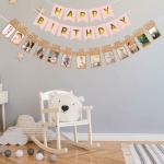 AMFIN Banner Birthday Decoration / Photo Banner 12 months / New Born Banner / Month Birthday Decoration / 12 Months Photo Banner for Birthday / Memories Banner